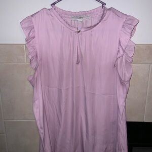 LOFT Mauve Sleeveless Blouse